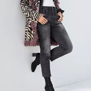 Anthropologie Pilcro High-Rise Buckled Boyfriend Jeans